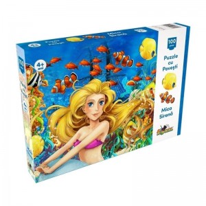 Puzzle 100 piese Mica sirena