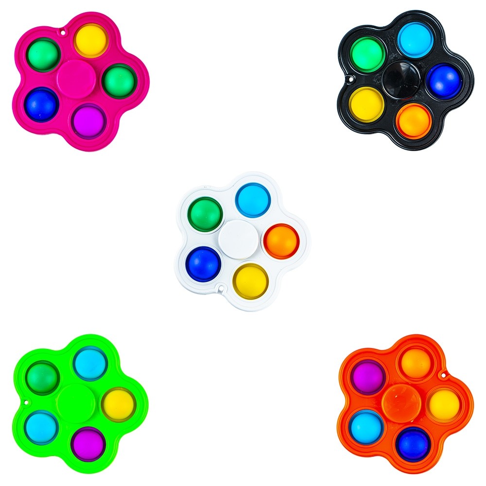 Jucarie senzoriala, antistres, tip spinner, 8x8x1 cm