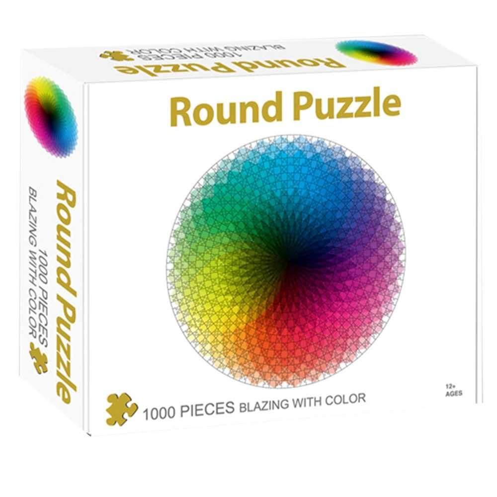 Puzzle carton, in cutie, Roata culorilor, 1000 piese