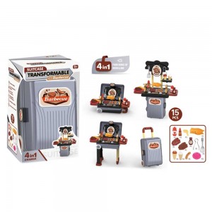 Play set barbeque, in troller, 15 piese