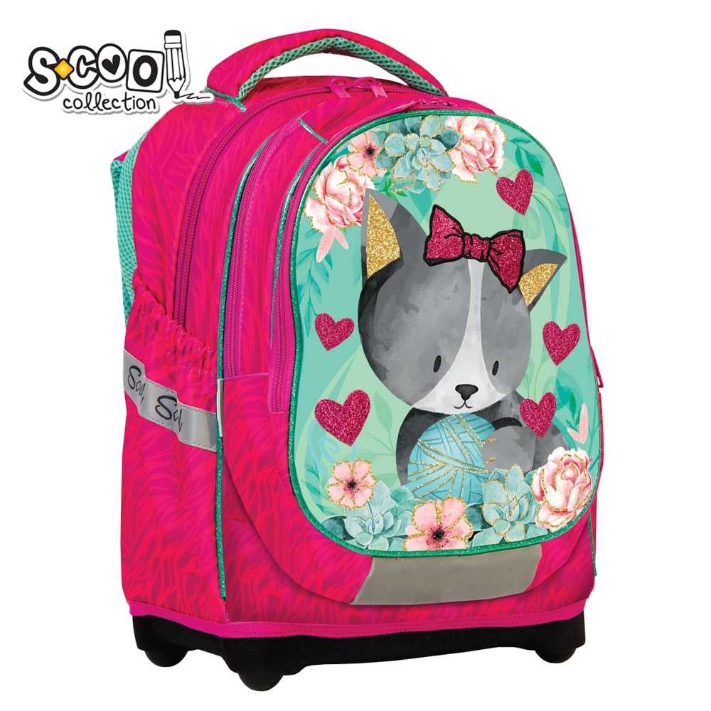 Ghiozdan anatomic, 42 cm, KITTY - S-COOL