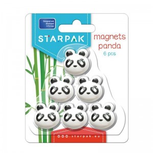 Magneti Panda, 6 buc/set - STARPAK