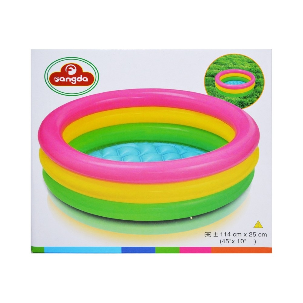 Piscina gonflabila, 114 cm, Curcubeu