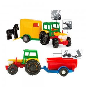 Tractor cu remorca, 35x11x13 cm - Tigres