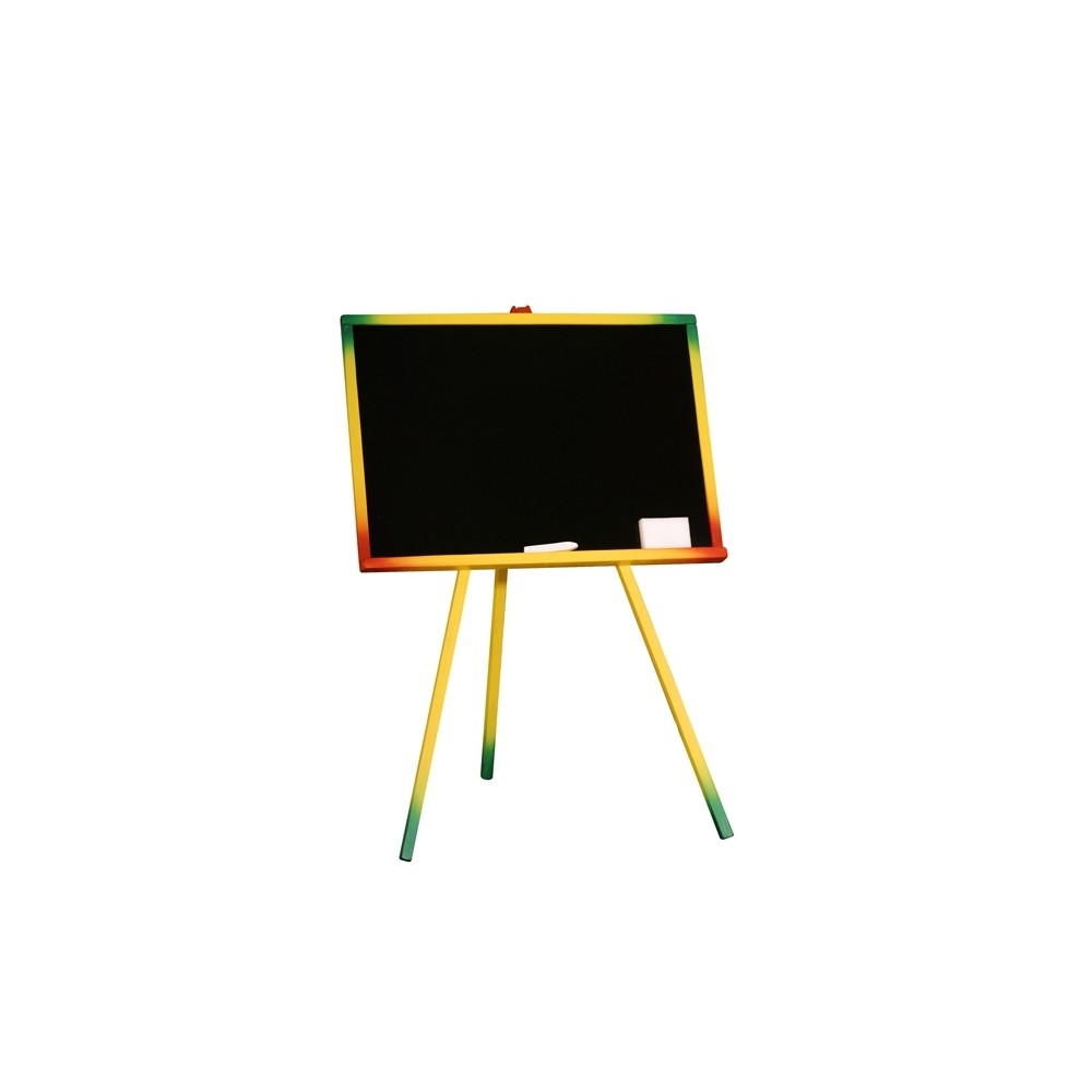 Tablita de lemn, neagra/95 cm + suport color + accesorii - Tupiko