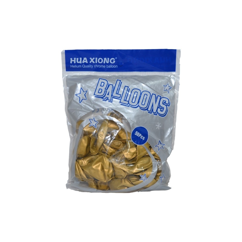 Baloane 1,5 g, sidefate, aurii, 50 buc/set