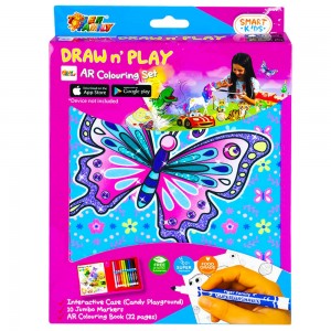 Penar mapa echipata Drawn n' Play Sparkling Butterfly