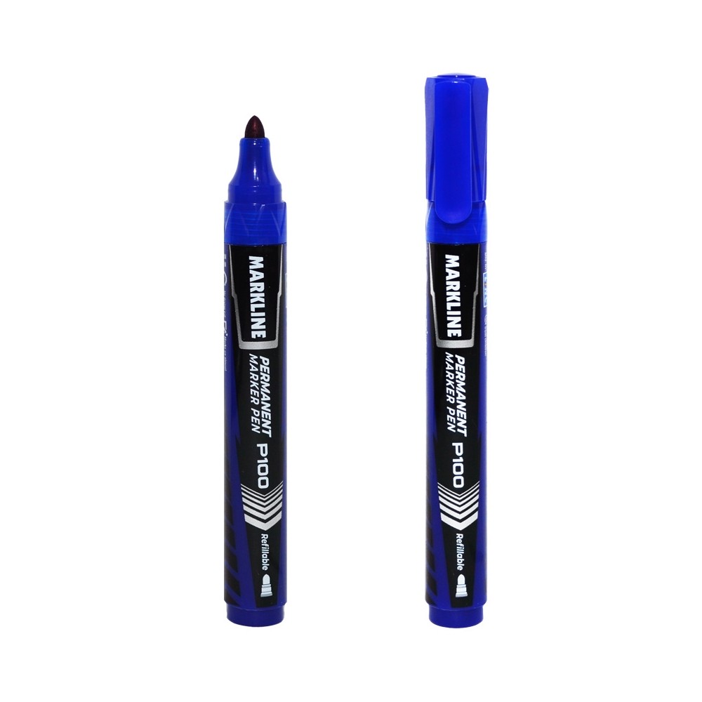Marker permanent markline, albastru MP100BLU – Linc