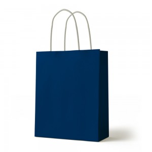 Punga hartie Craft, albastra, 18x23x10 cm - S-COOL