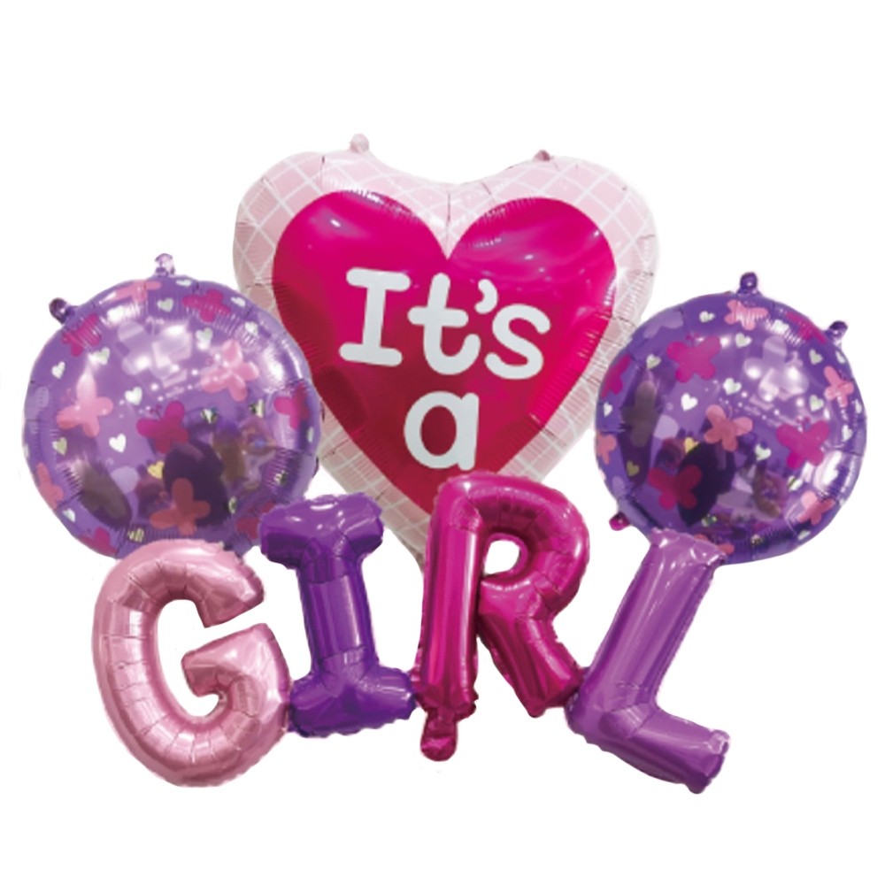 Balon, folie aluminiu, It's a girl