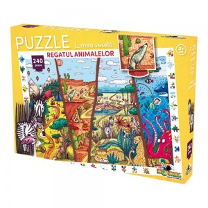 Puzzle 240 piese Lumea Vesela - Regatul animalelor