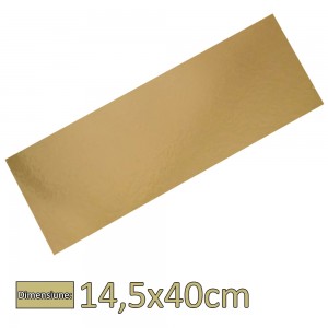 Platou auriu dr., din carton, 14.5x40 cm