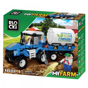 Blocki My Farm, Tractor cu cisterna, 170 piese