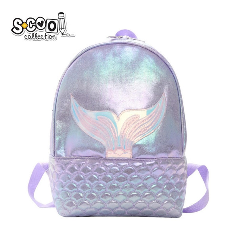 Ghiozdan gradinita Glitter, 25x32x11 cm, MERMAID - S-COOL