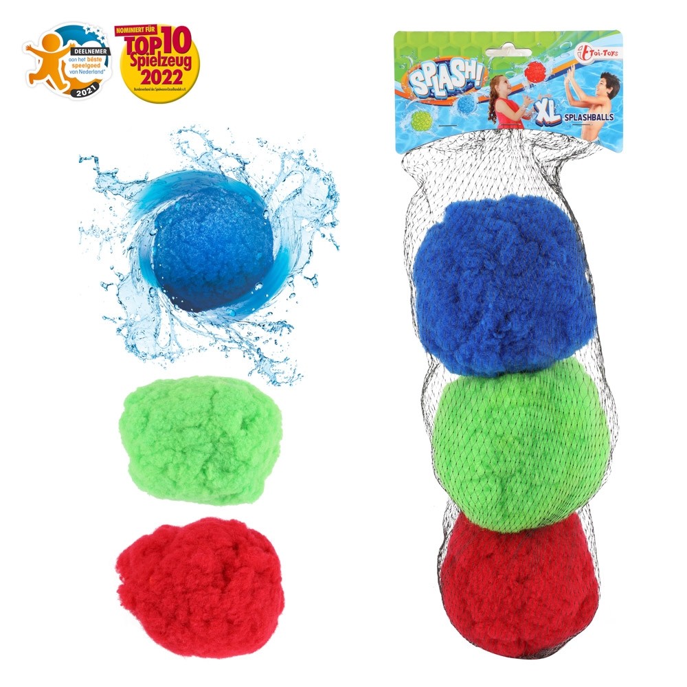 Minge burete XL, Super Splash, 15 cm, 3 buc/set - Toi-Toys