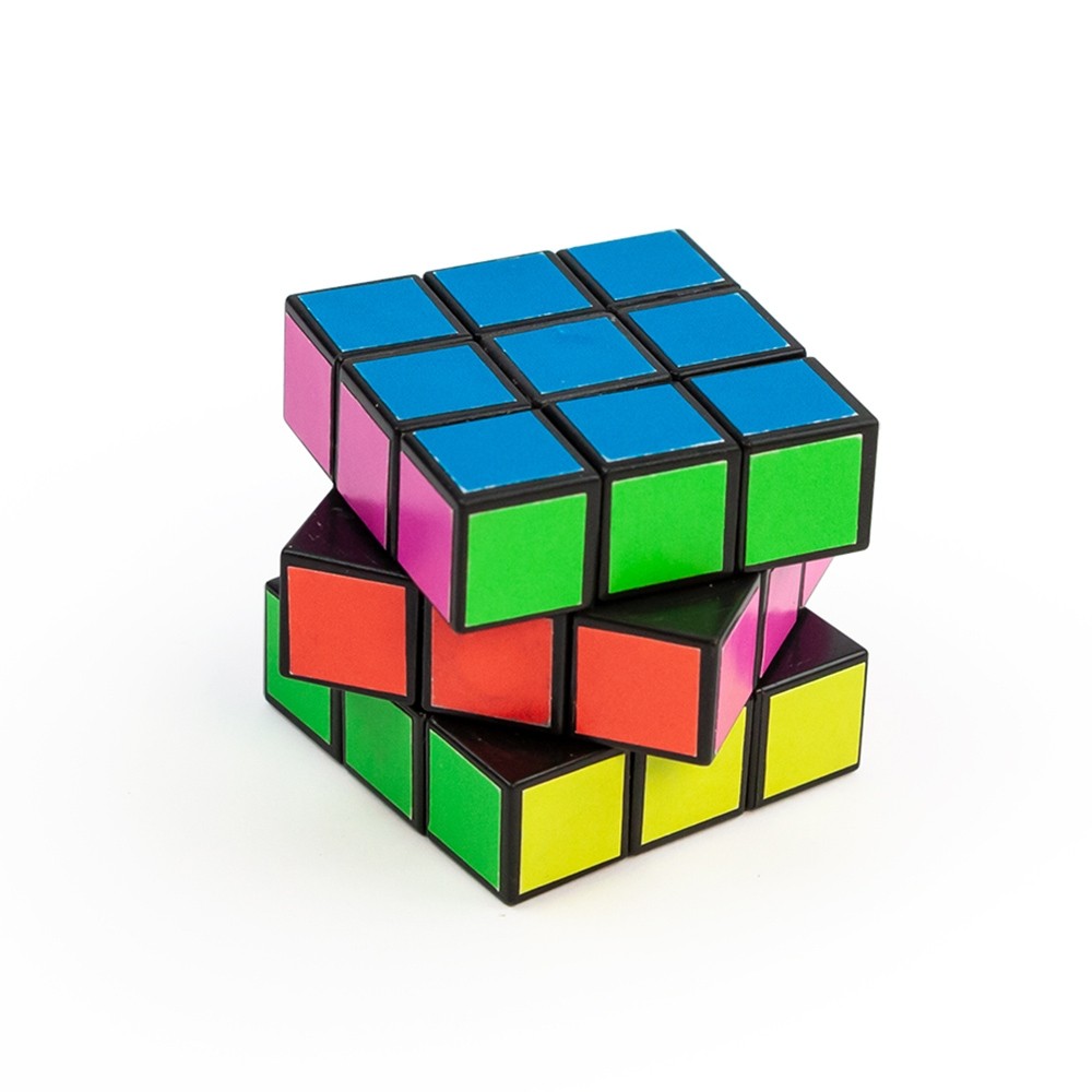 Cub magic, tip rubik, mini, neon, 3x3 cm - TRENDHAUS
