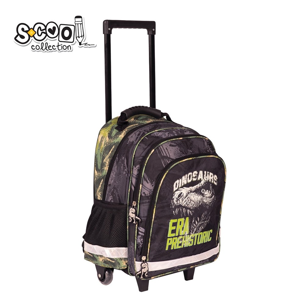 Ghiozdan trolley, 38x29x14 cm, DINO - S-COOL