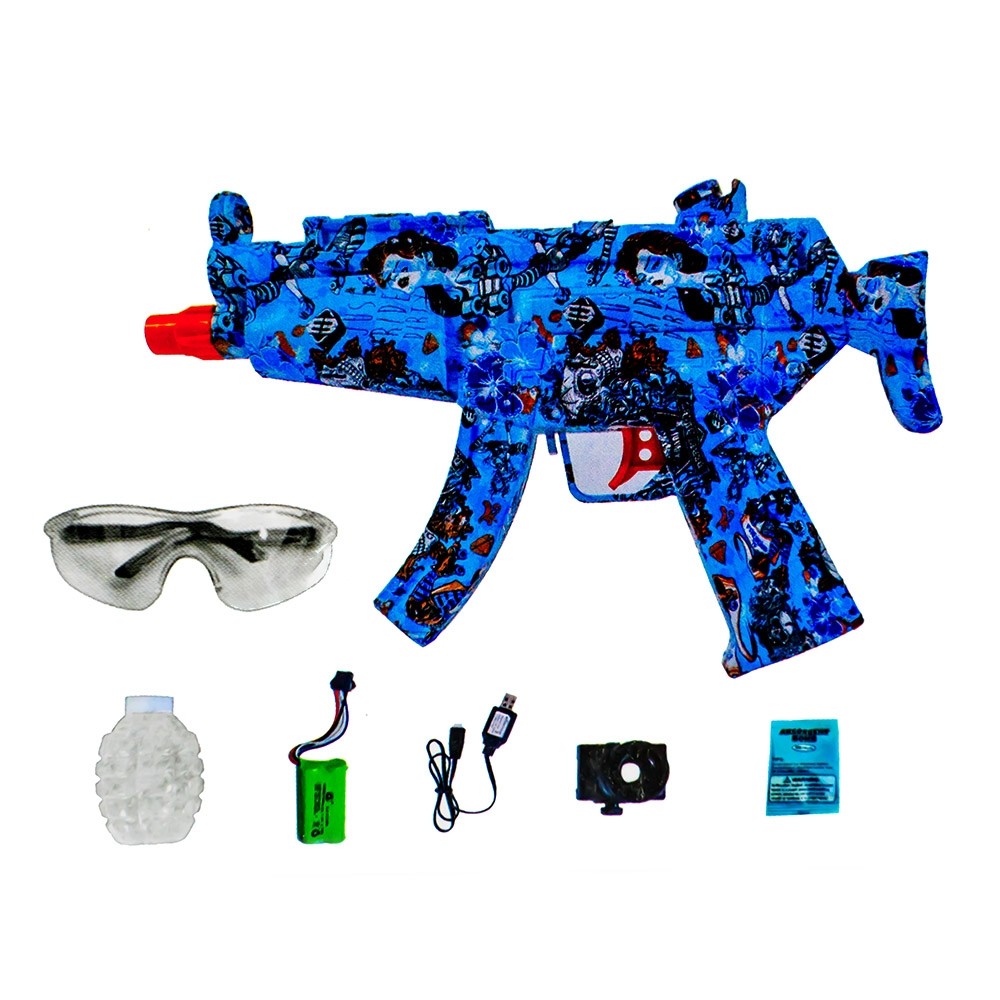 Pistol automat cu bile gel si accesorii