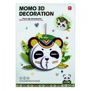 Decoratiune urs panda 3D - DIY