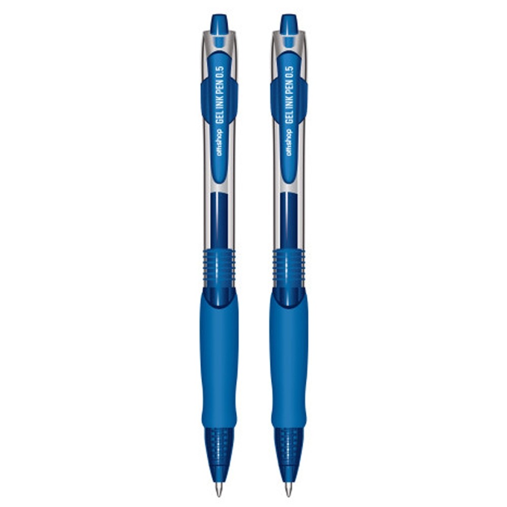 Pix cu gel, mina albastra, 0.5 mm, 12 buc/cutie - OFFISHOP