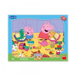 Puzzle Peppa Pig, 12 piese - DINO TOYS