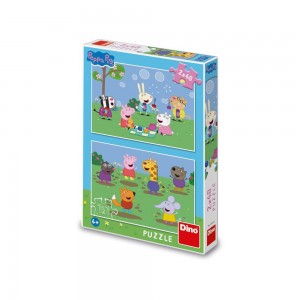 Puzzle Peppa Pig, 2x48 piese - DINO TOYS