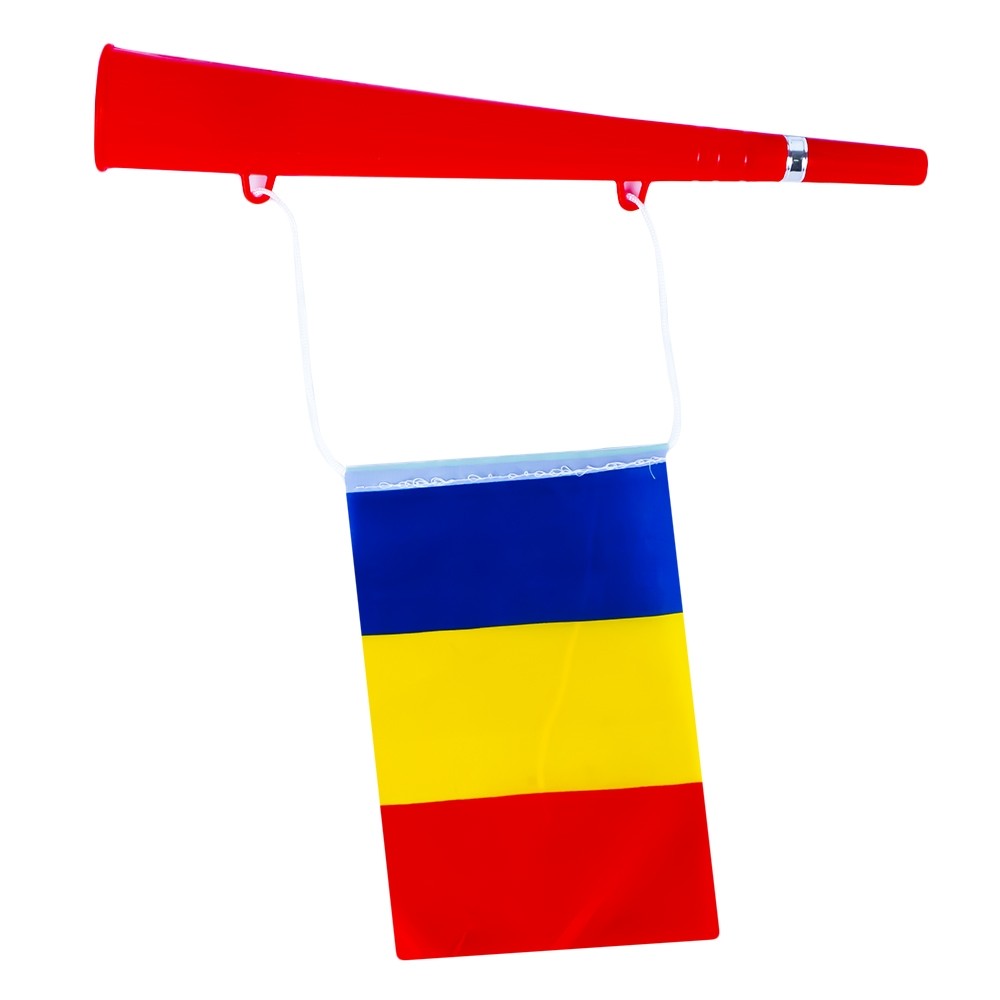 Vuvuzela cu steag, Romania, 36 cm