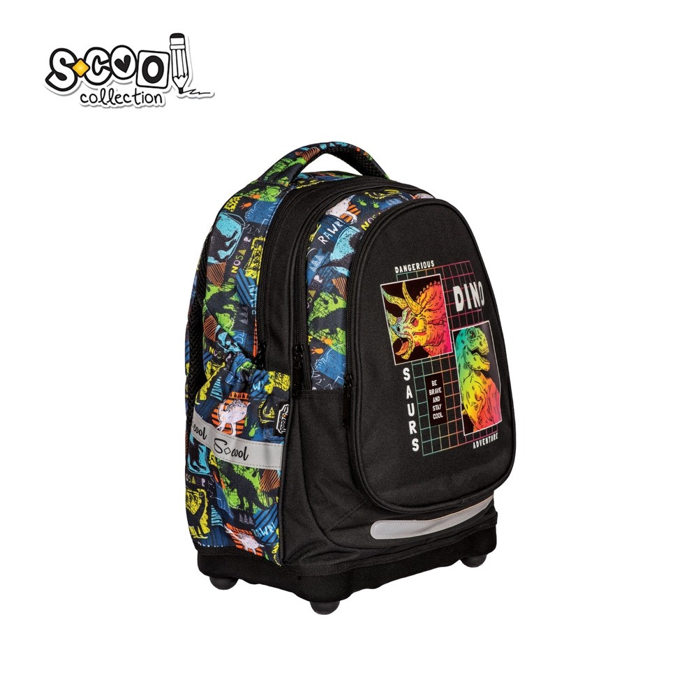Ghiozdan anatomic RAWR, 38x39x19.5 cm - S-COOL