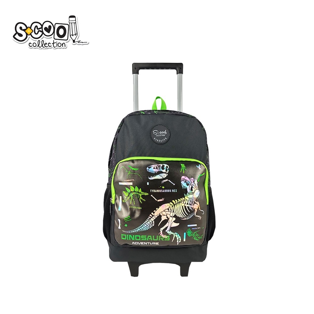 Ghiozdan trolley, 45x32x16.5 cm, DINOSAURS - S-COOL