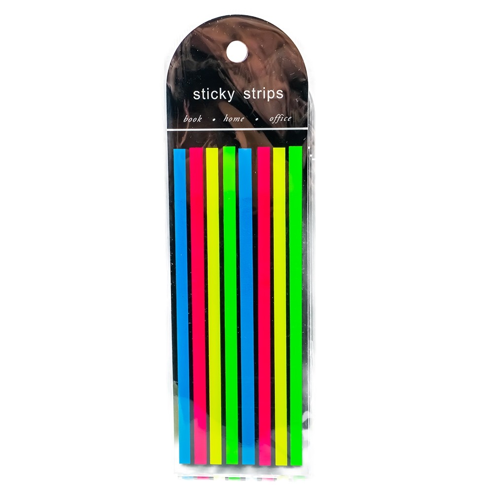 Notes adeziv, 8 culori/set, Sticky strips