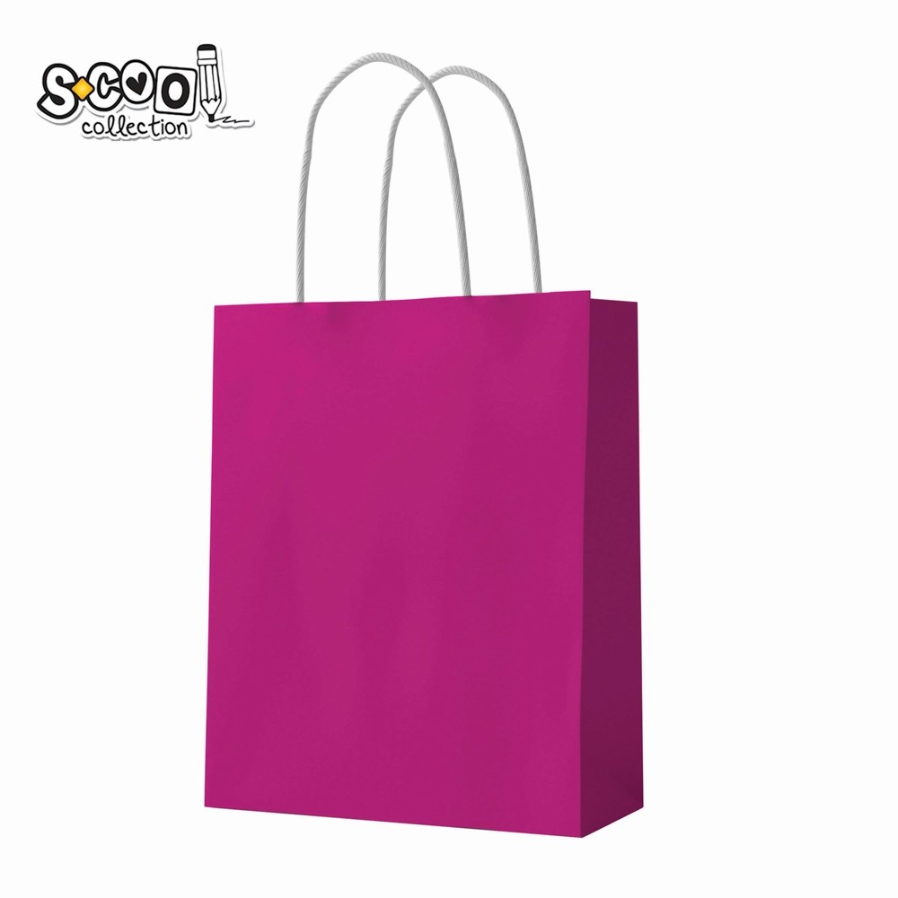 Punga hartie Craft, roz, 26x32x12 cm, 150 gr - S-COOL