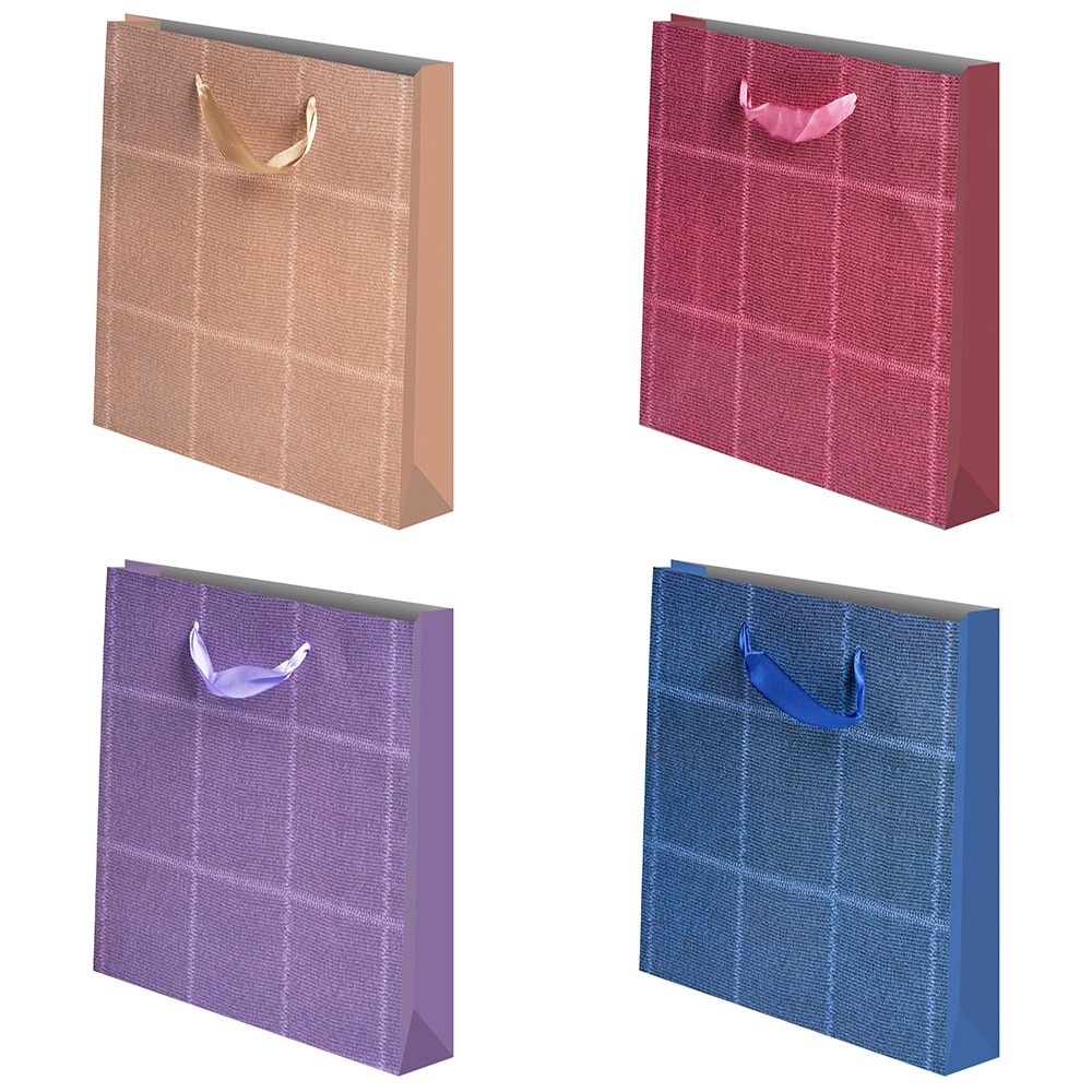 Punga cadou unicolora, Jeans, 50x70x20 cm