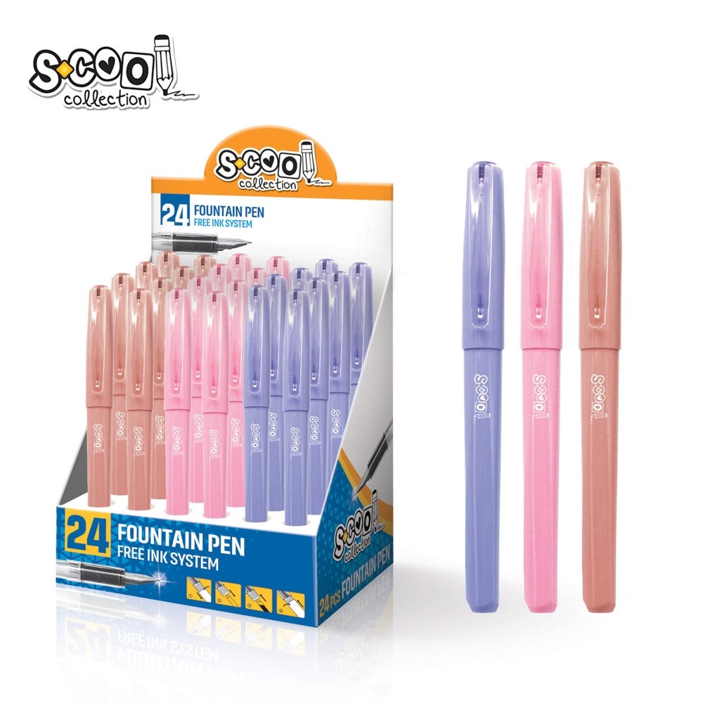 Stilou Coloured, pastel, 24 buc/display - S-COOL