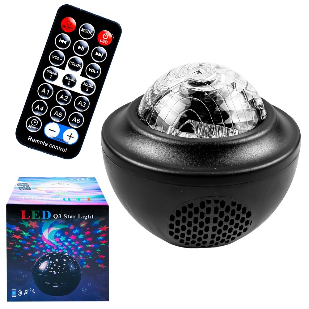 Proiector cu lampa de noapte si bluetooth