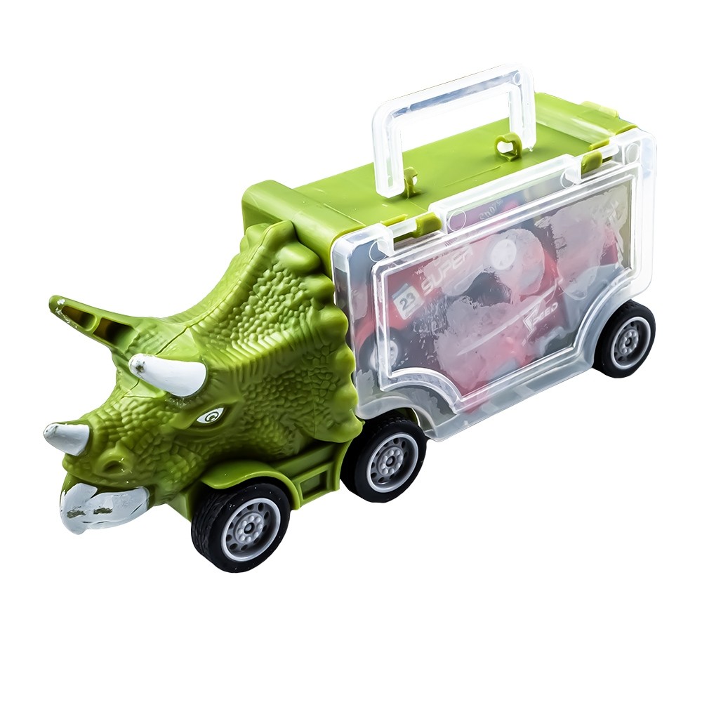 Camion-dinozaur + 2 masinute