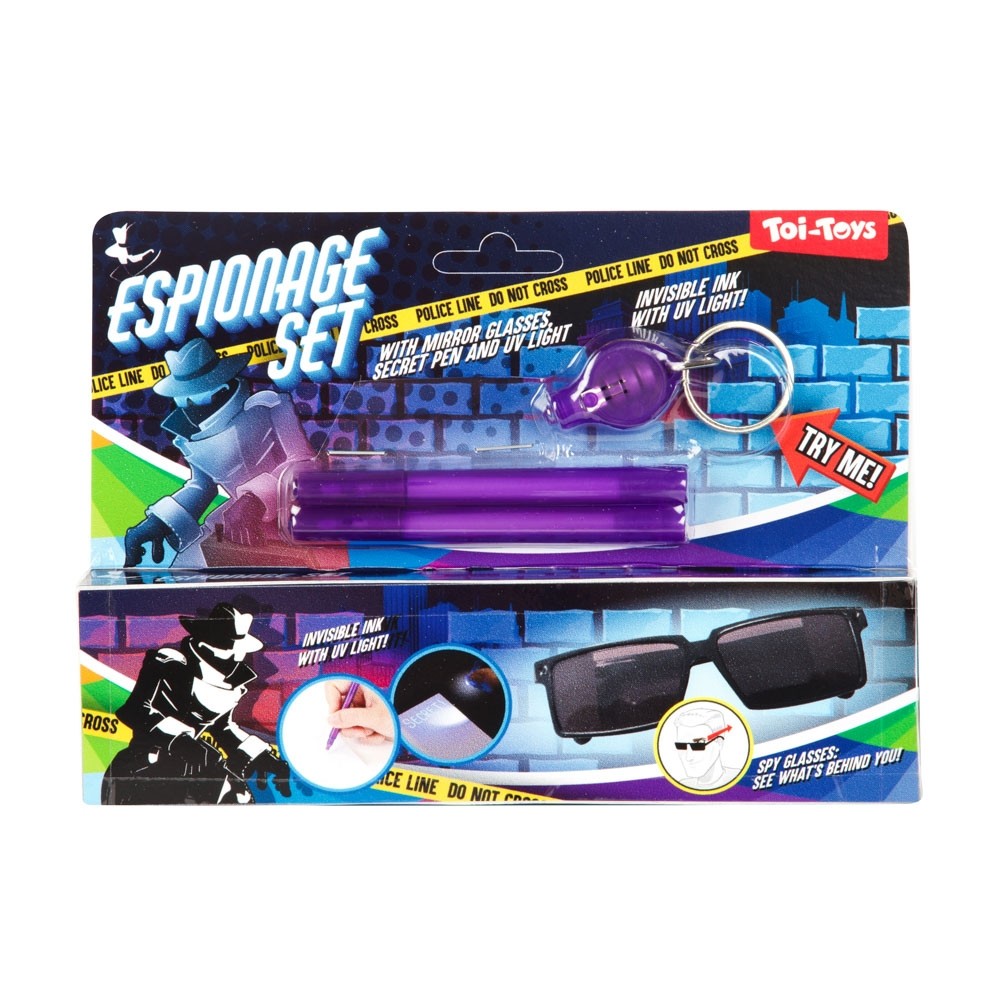 Kit spionaj: ochelari, lampa UV, pix UV - Toi-Toys
