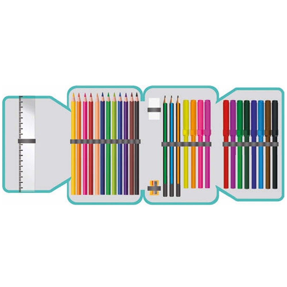 Penar echipat, 1 fermoar, 2 extensii, 30 piese, SWEET LOVE - YOLLO