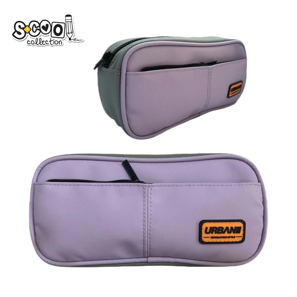 Penar borseta Urban, 2 fermoare, PURPLE, 21.5x6.5x10.5 cm - S-COOL