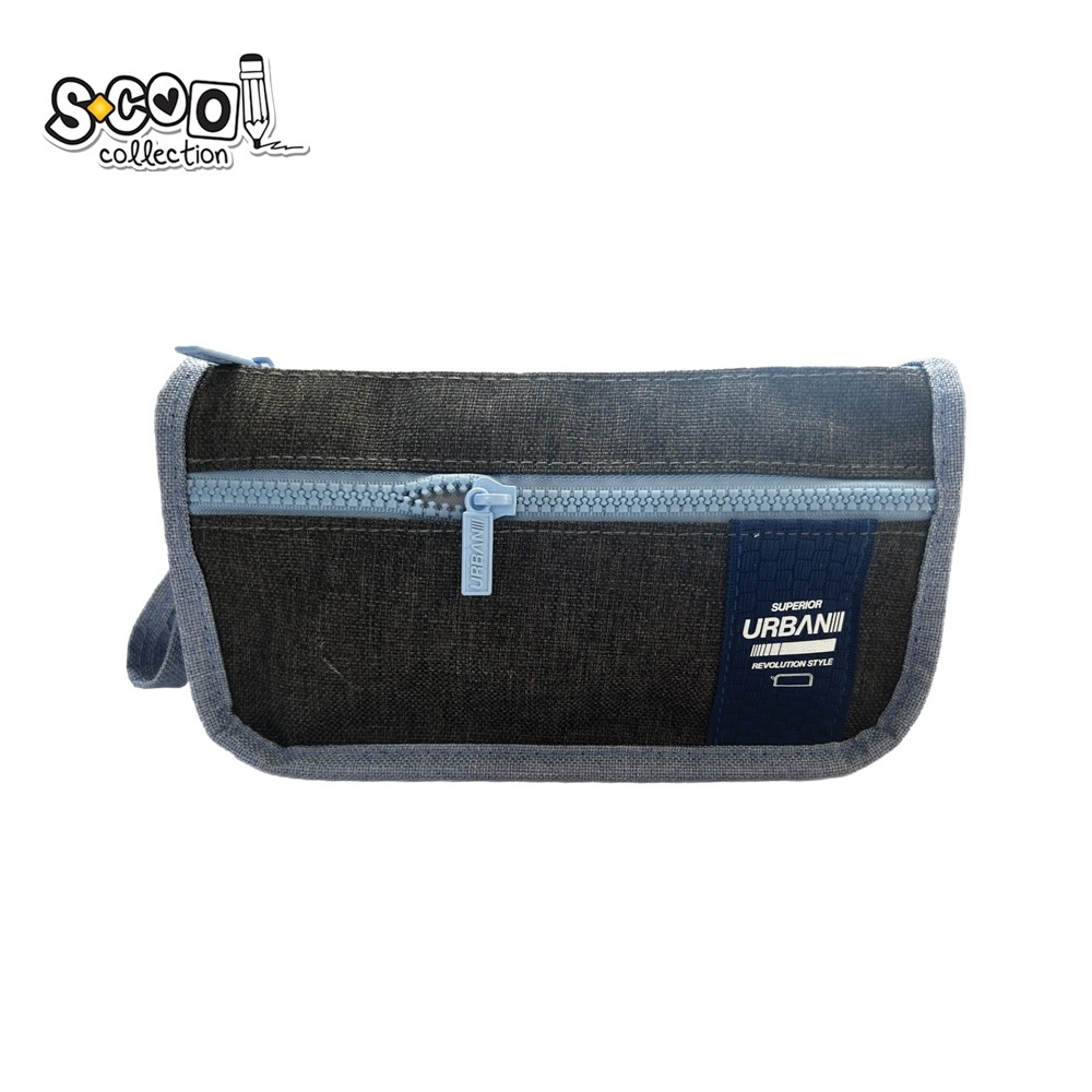 Penar borseta Urban, 2 fermoare, LIGHT BLUE, 22.5x7x12 cm - S-COOL
