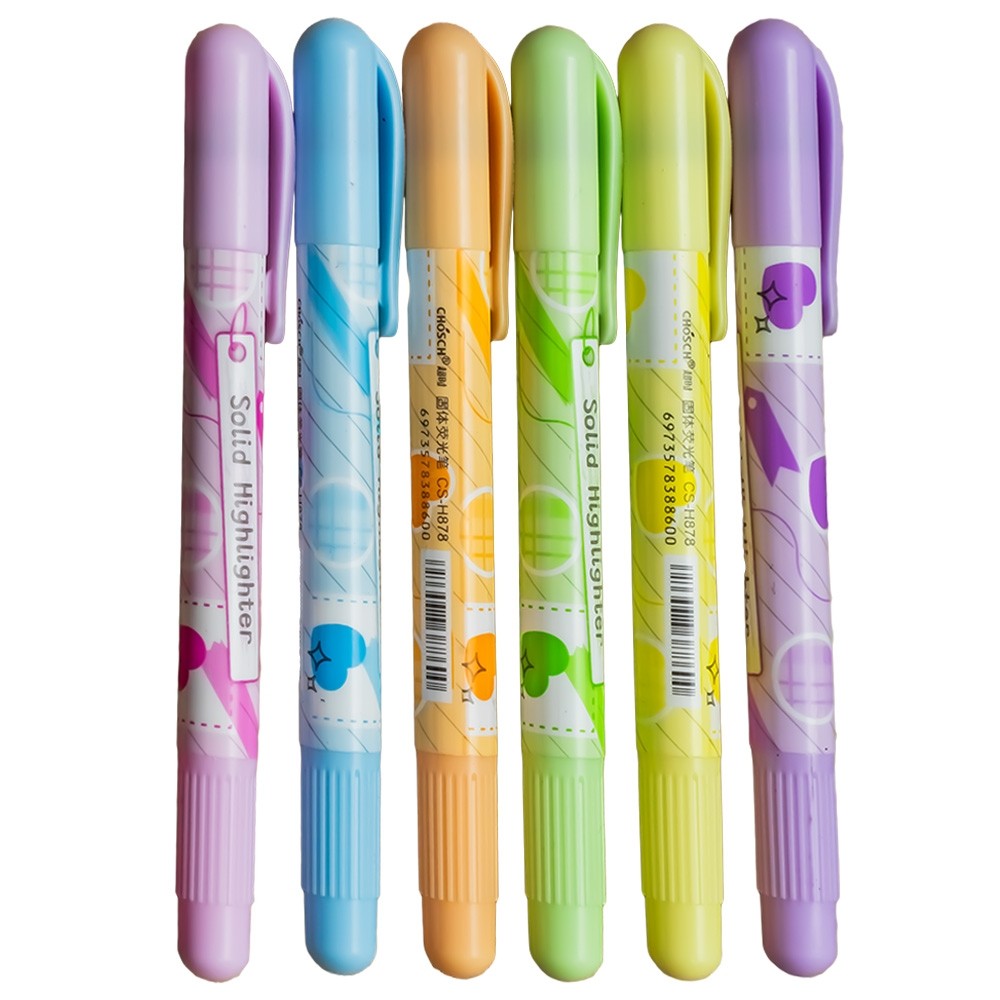 Creioane cerate, 6 buc/set - Macaron