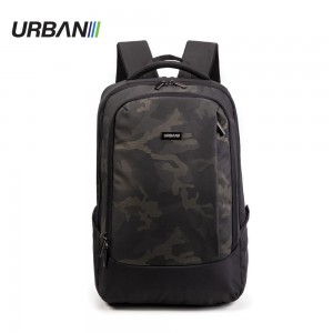 Ghiozdan compartiment laptop, DARK CAMOUFLAGE, 31.5x15x45 cm - OFFISHOP