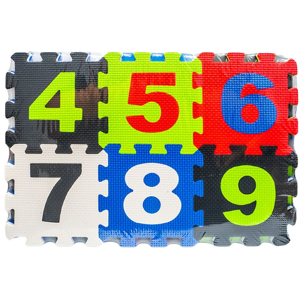 Covoras buretat, Litere + cifre, 48x32 cm, 6 buc