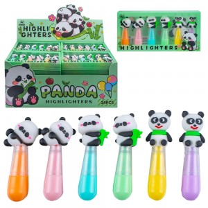 Text marker, 6 culori/set, Urs Panda