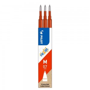 Rezerve Roller Frixion Ball, 0.7mm, Rosii, 3 buc/set - PILOT