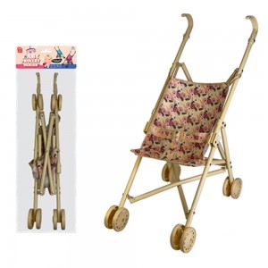 Carucior pentru papusi, cadru metal, 52 cm