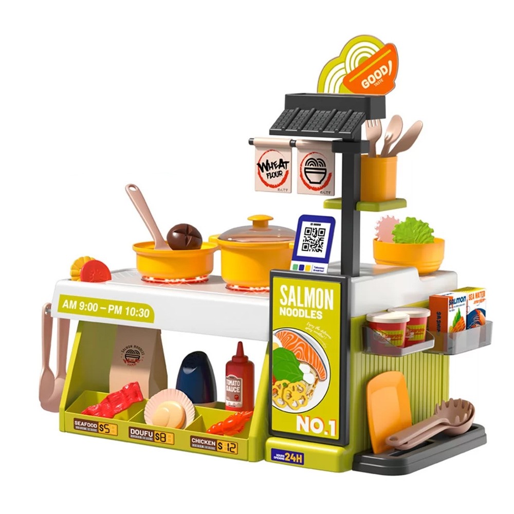 Play set Bucatarie, cu lumina si sunet, 47 piese