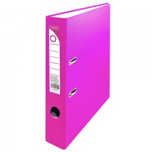 Biblioraft plastifiat, roz, 5 cm - NEBO