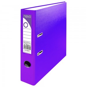 Biblioraft plastifiat, mov, 7.5 cm - NEBO