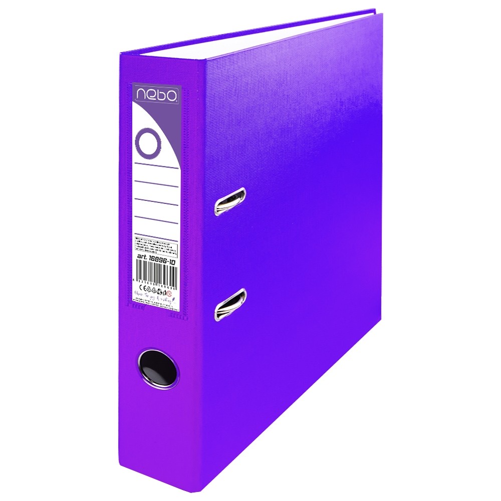 Biblioraft plastifiat, mov, 7.5 cm - NEBO