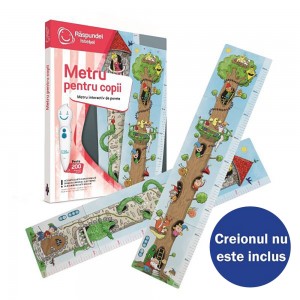 Raspundel istetel, Carte metru pentru copii, ALBI - Blackfire